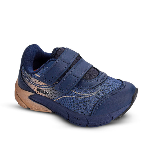 TÊNIS KIDY ENERGY BABY RESPITEC MARINHO/DOURADO Kidy