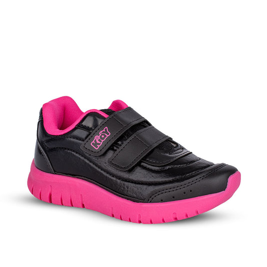 Tênis Kidy Ultra Flex Preto e Pink