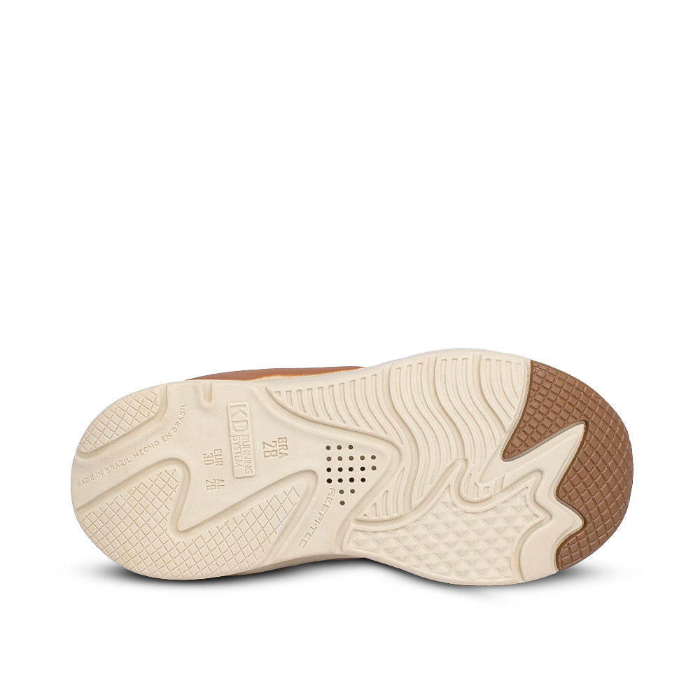Tênis Infantil Menino Kidy K360 Retrô Marfim/Marinho Estilo Casual Moderno