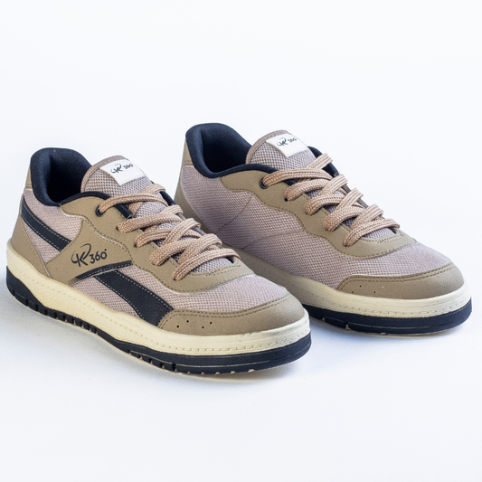 Tênis Menino Infantil K360 Estilo Respitec Preto e Bege - Kidy