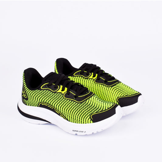 TENIS INFANTIL MENINO K-360 SUPER LEVE AMARELO NEON/PRETO