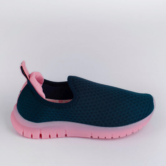 Tênis Menina Infantil Kidy Ultra Flex Marinho e Rosa