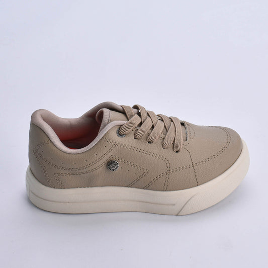 Tênis Infantil Menino Kidy K360 Ultra Leve Taupe Conforto e Leveza