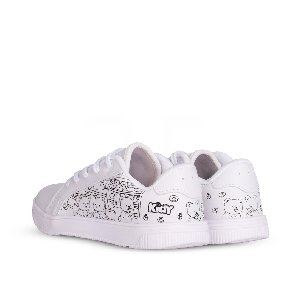 Kit Tênis Infantil Astral Branco + Livro Bob Goods