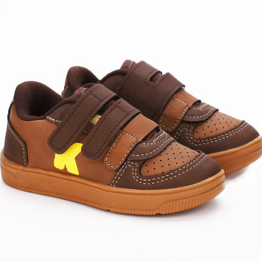 Sapatênis Menino Infantil Kidy Milão Respitec Caramelo
