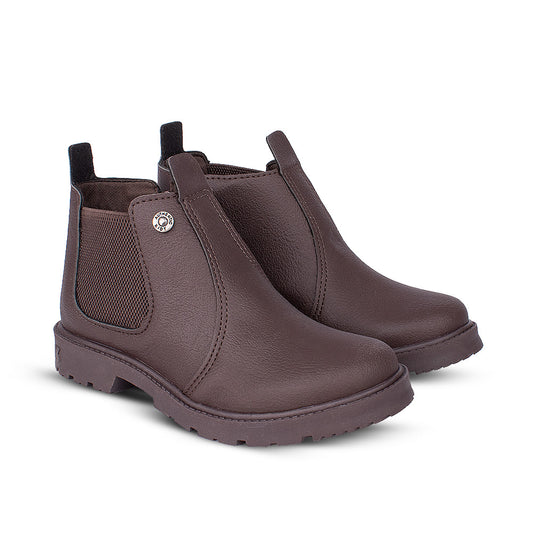 Bota Coturno infantil Menino Kidy Max Café Jequinha Conforto