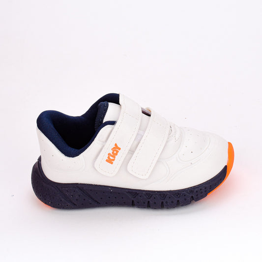 TENIS INFANITL MENINO KIDY EQUILIBRIO BRANCO/MARINHO