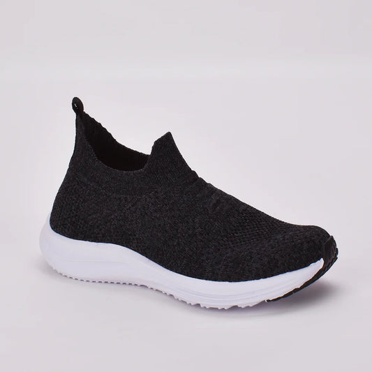 Tênis infantil Kidy Energy Respitec Calce Fácil Preto Mescla