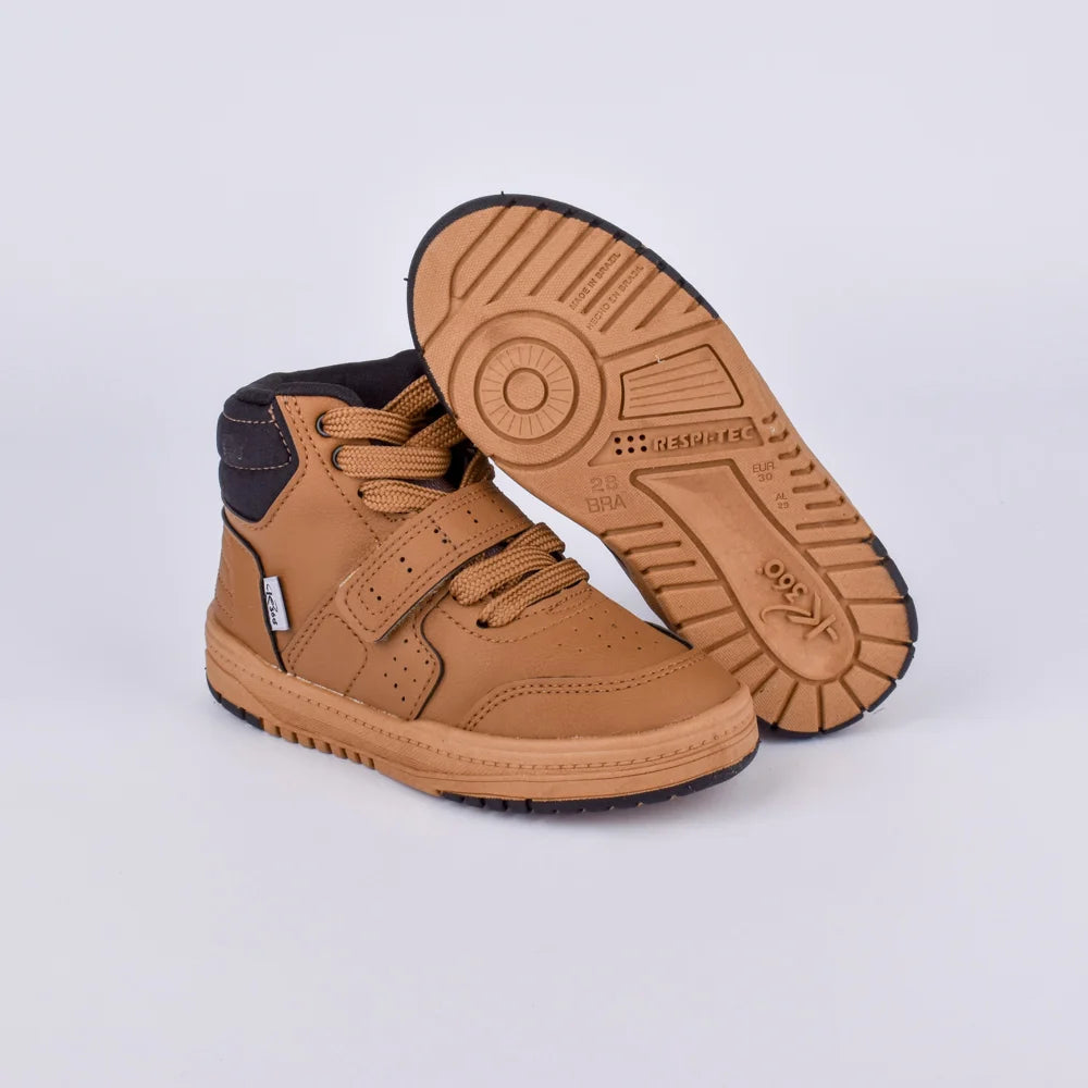 Tênis Infantil K360 Cano Alto Estilo Caramelo- Confortável e Moderno