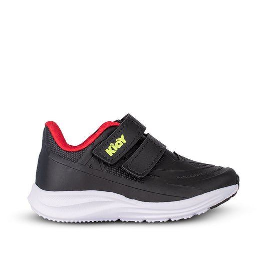 Tênis Kidy Super Conforto Respitec Preto e Vermelho Infantil