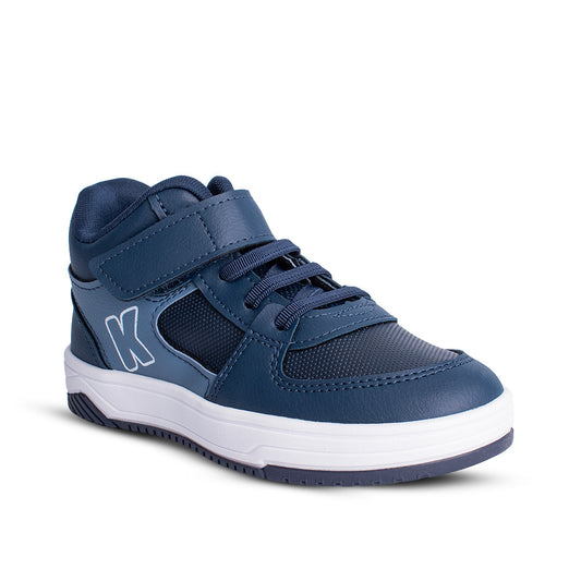Tênis Infantil Menino Kidy Happy Tira Aderente Marinho com Azul Stone 22 ao 27