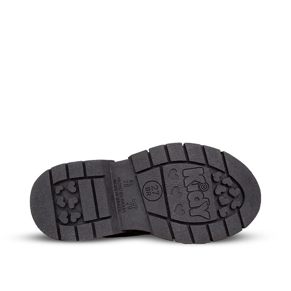 Bota Infantil Menina Kidy Fashion Baby Verniz Preta Estilosa