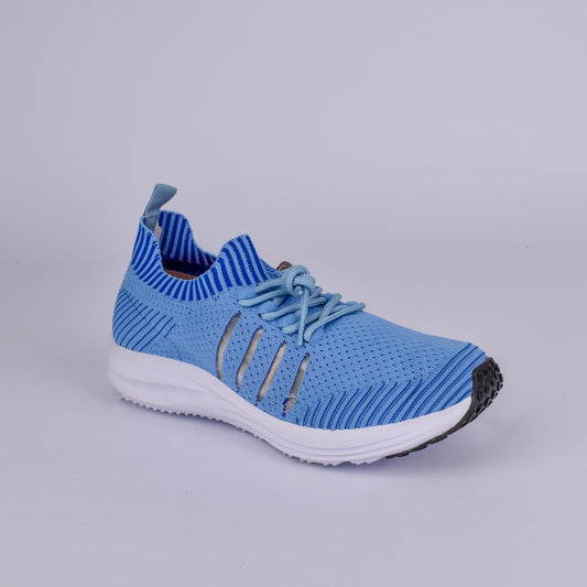 Tênis Infantil Kidy Energy Azul com Branco - Leve, Confortável e com Tecnologia Respitec