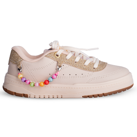 Tênis Menina K360 Estiloso Respitec Marfim