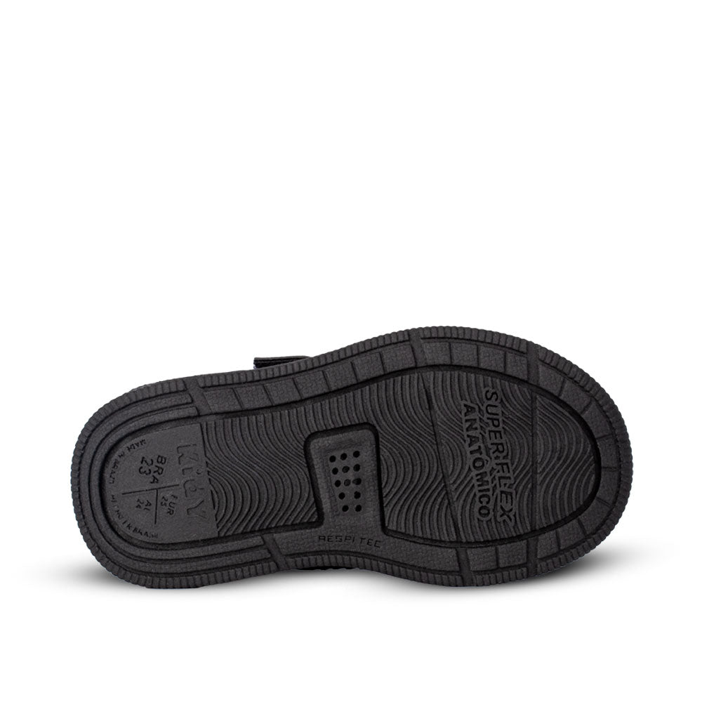 Tênis Infantil Menina Usefull College Preto e Pink Kidy