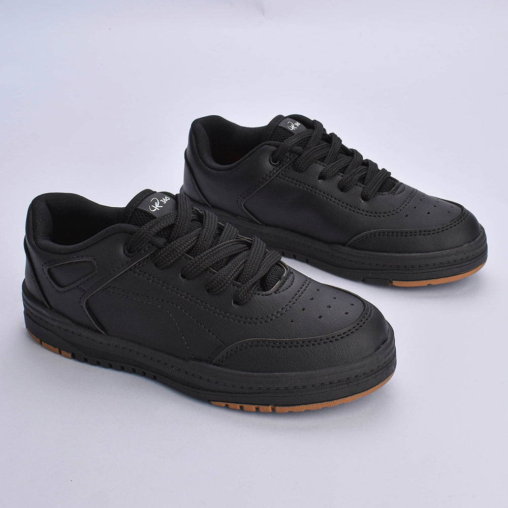 Tênis Menino Infantil K360 Estilo Respitec Preto e Caramelo - Kidy