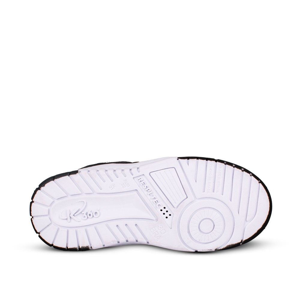 Tênis Infantil Menino K360 Estilo Respitec Preto e Branco