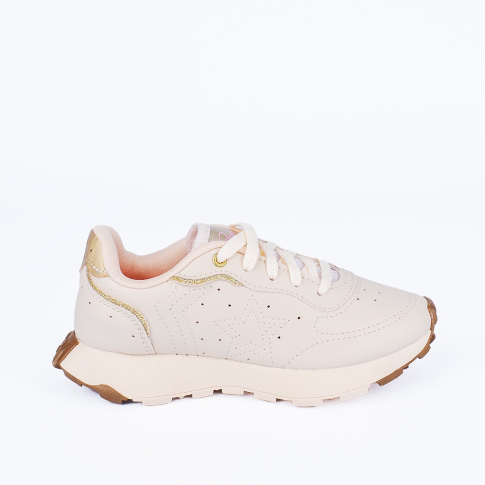 Tênis Infantil Menina Kidy K360 Jogger Marfim Estilo e Conforto