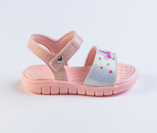 SANDÁLIA KIDY TOYS ROSA/BRANCO Kidy