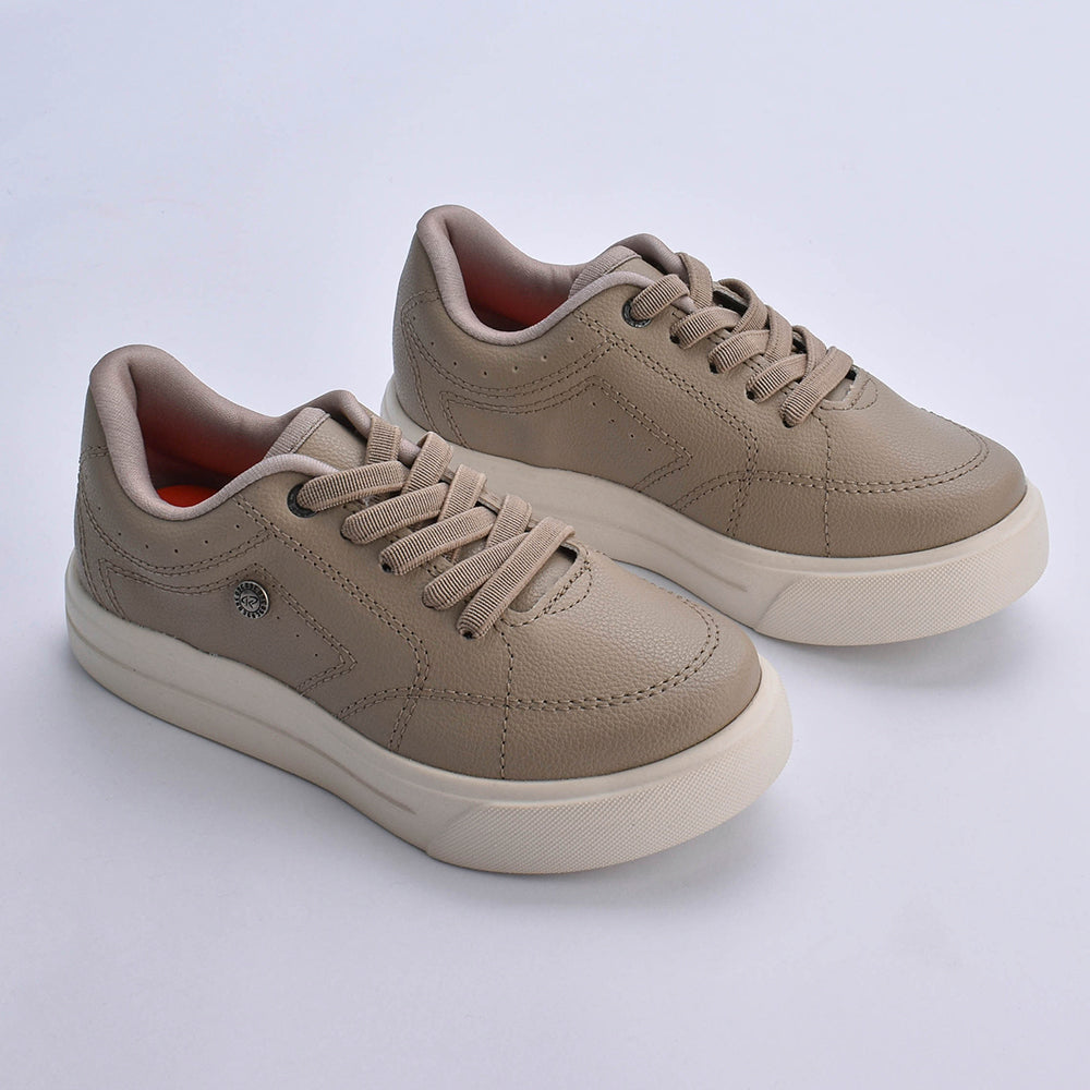 Tênis Infantil Menino Kidy K360 Ultra Leve Taupe Conforto e Leveza