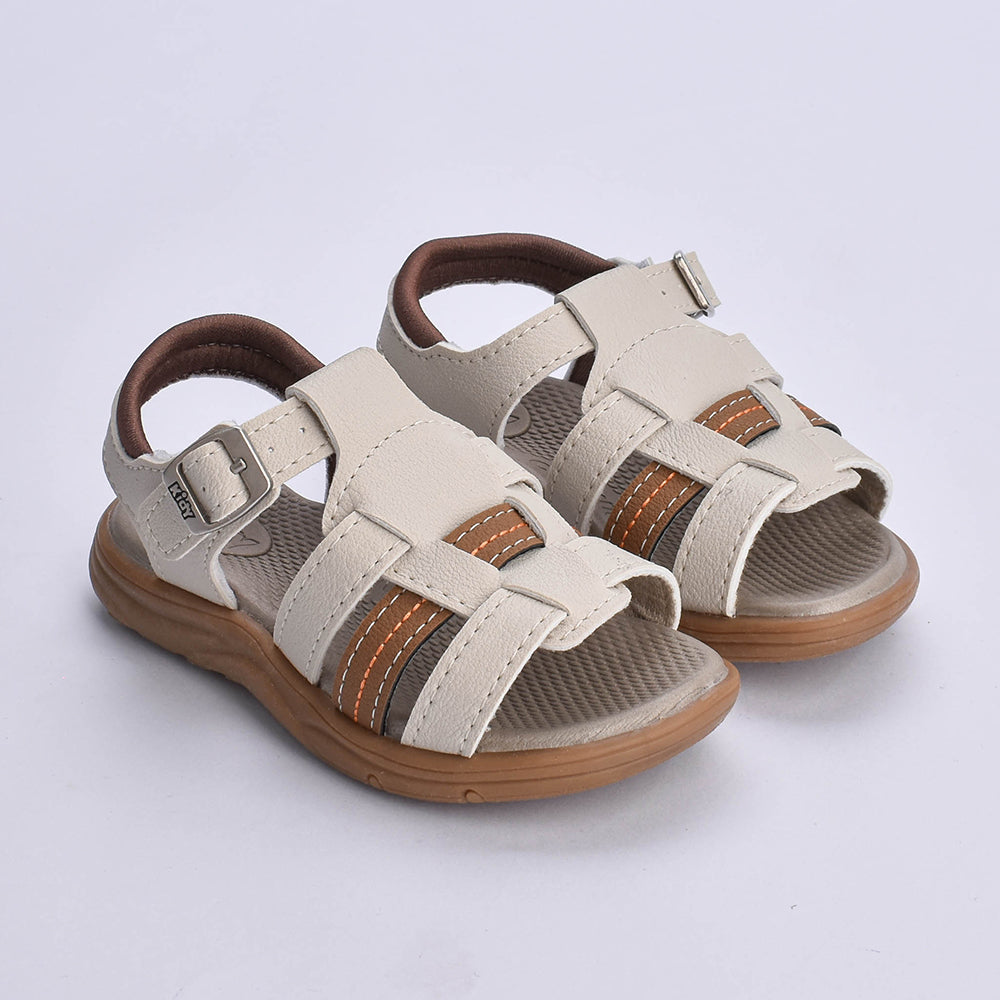 Sandália Papete Menino Kidy Flex Anatômica Natural Caramelo