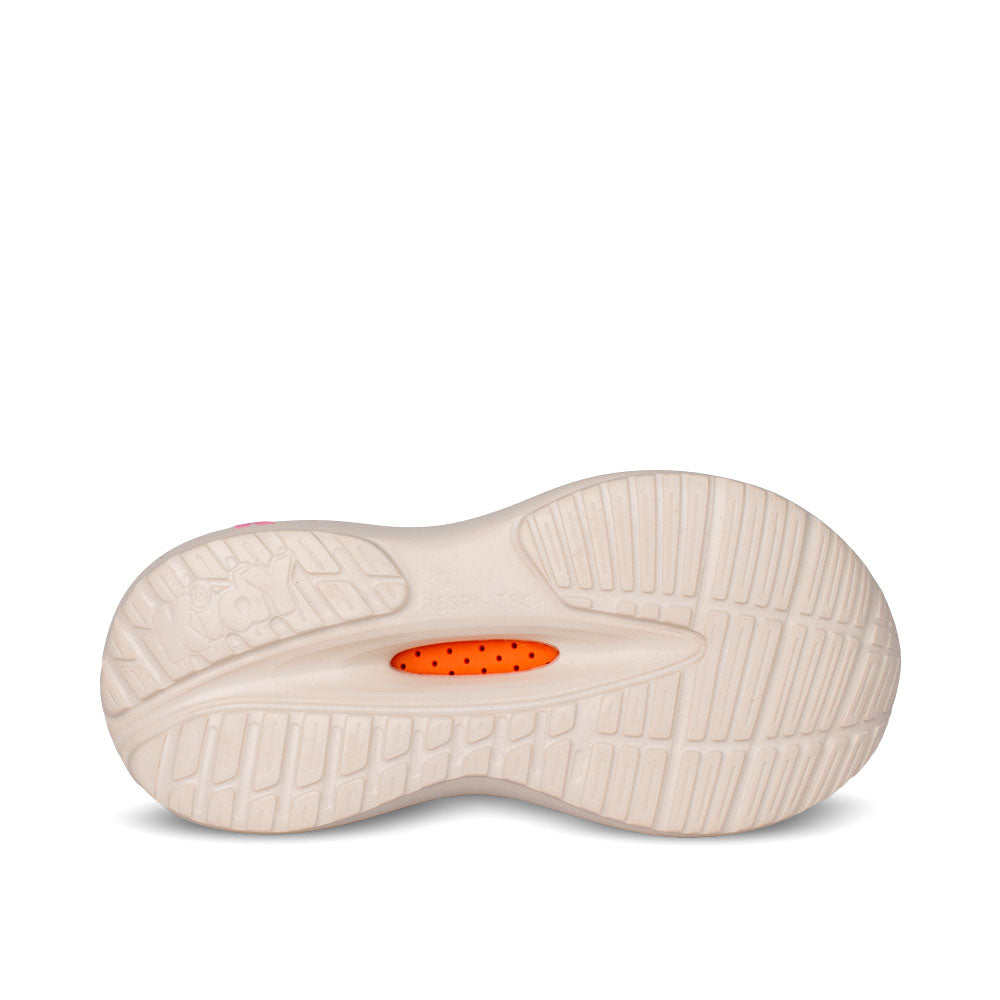 Tênis Infantil Menina Kidy Nuvem Disc Nude e Acqua Leve e Confortável