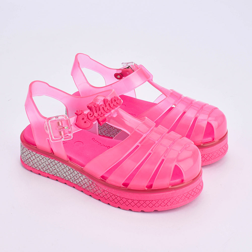 Sandália Menina Infantil Kidy Gloss Pink