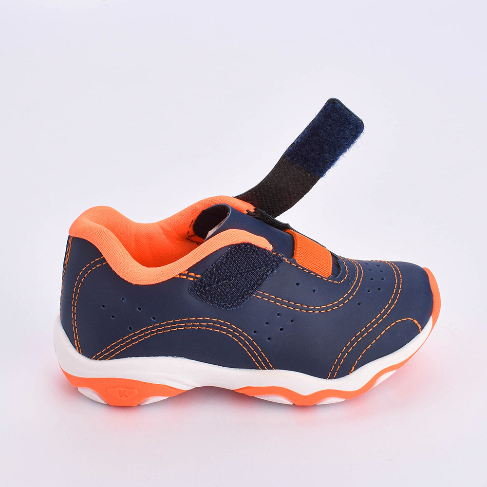 TÊNIS MENINO KIDY PLAY RESPITEC MARINHO/LARANJA NEON