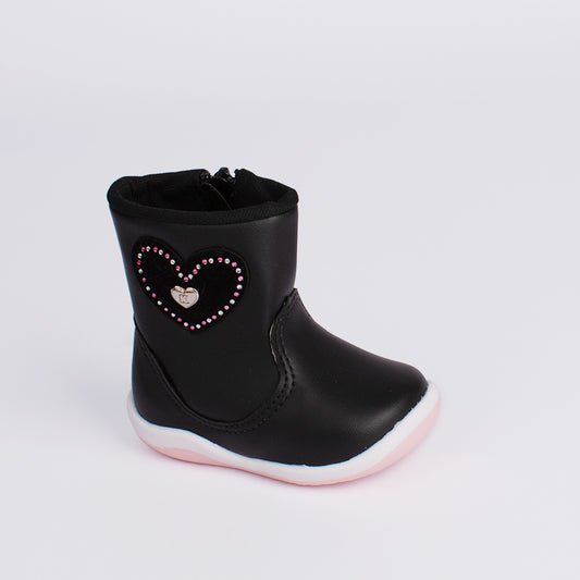 BOTA MENINA KIDY SOFT PRETO
