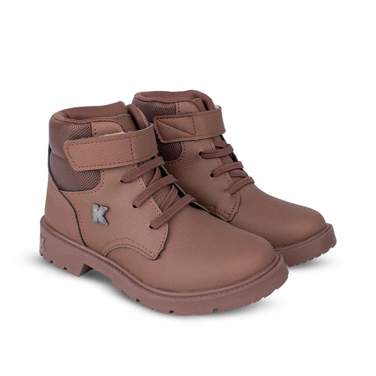 Bota Coturno Infantil Menino Kidy Walk Marrom Conforto