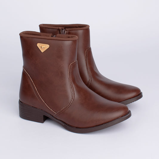 BOTA INFANTIL MENINA KIDY MONTARIA MARROM
