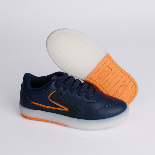 TENIS INFANTIL MENINO KIDY HYPE LED MARINHO