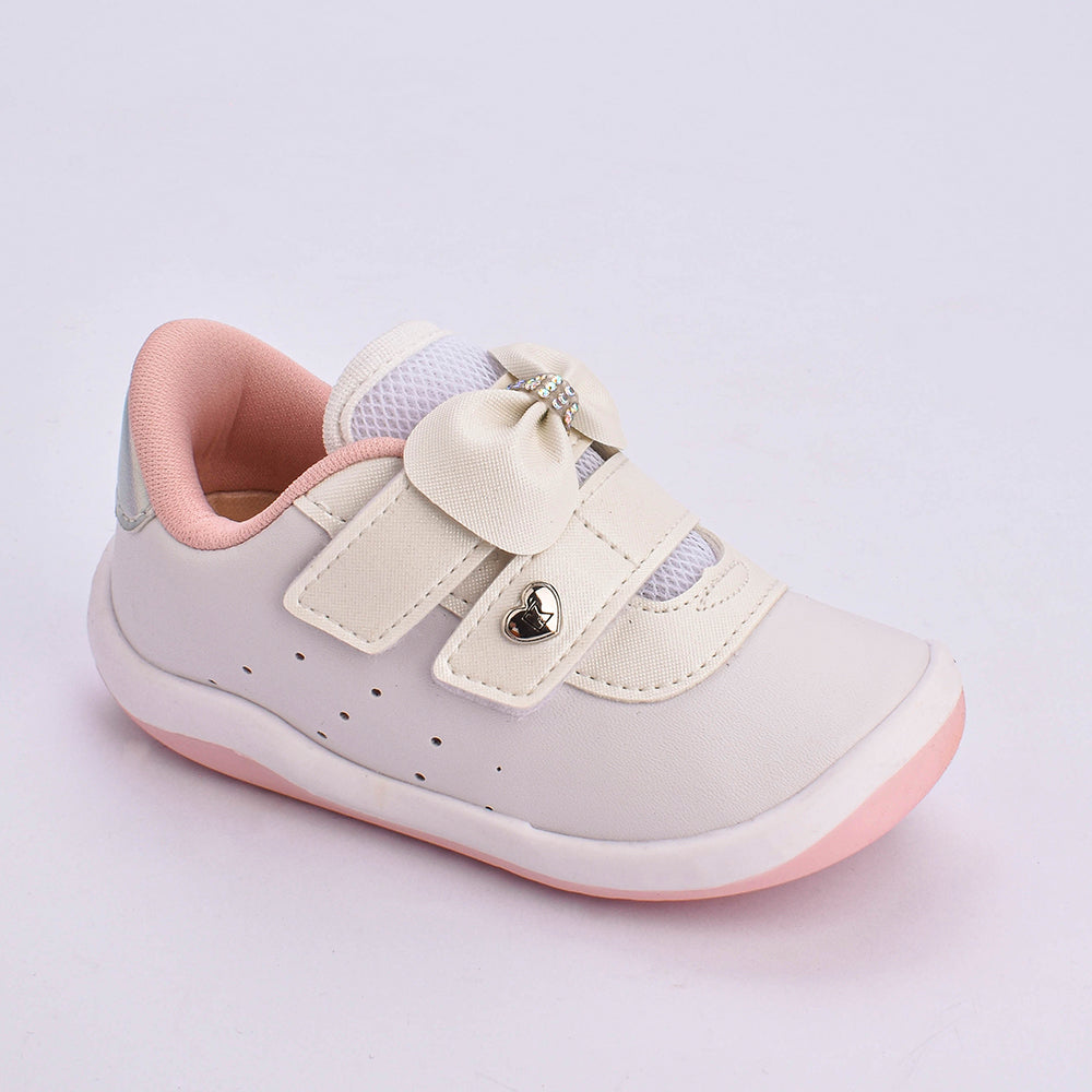 Tênis Infantil Menina Kidy Colors Equilíbrio Branco Baby