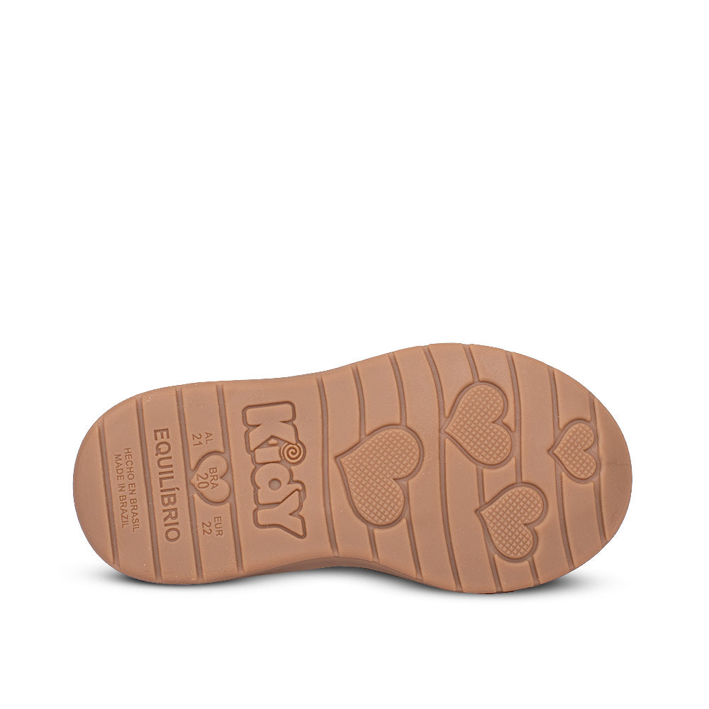 Bota Infantil Menina Kidy Soft Camel Delicada Baby Primeiros Passos