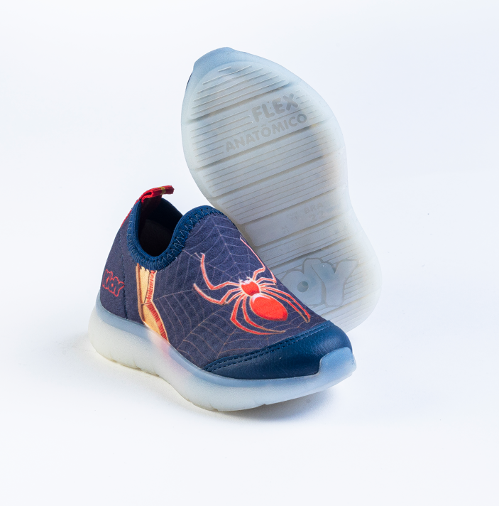 TENIS KIDY FLEX LIGHT MARINHO/VERMELHO Kidy
