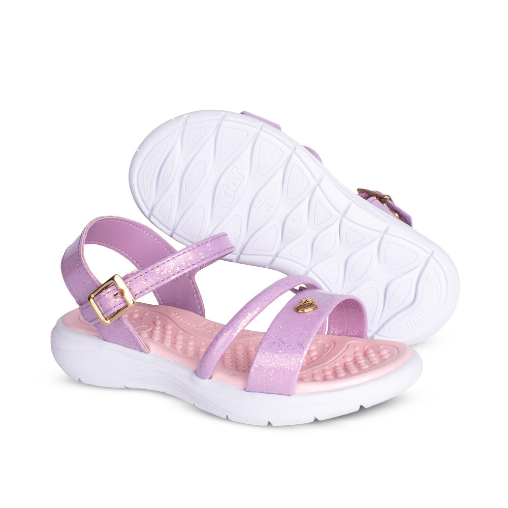Sandália Menina Infantil Kidy Lilás