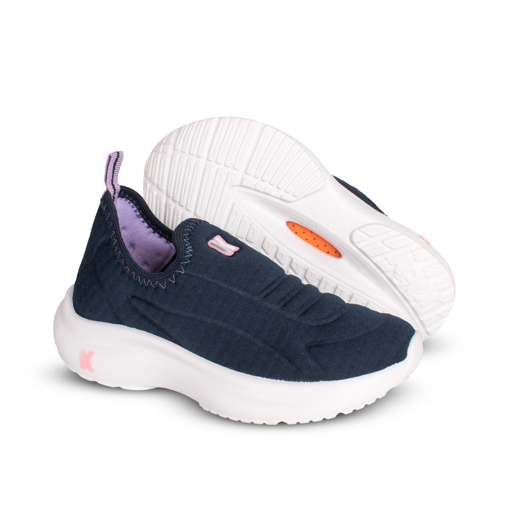 Tênis Menina Kidy Nuvem Marinho e Lilás