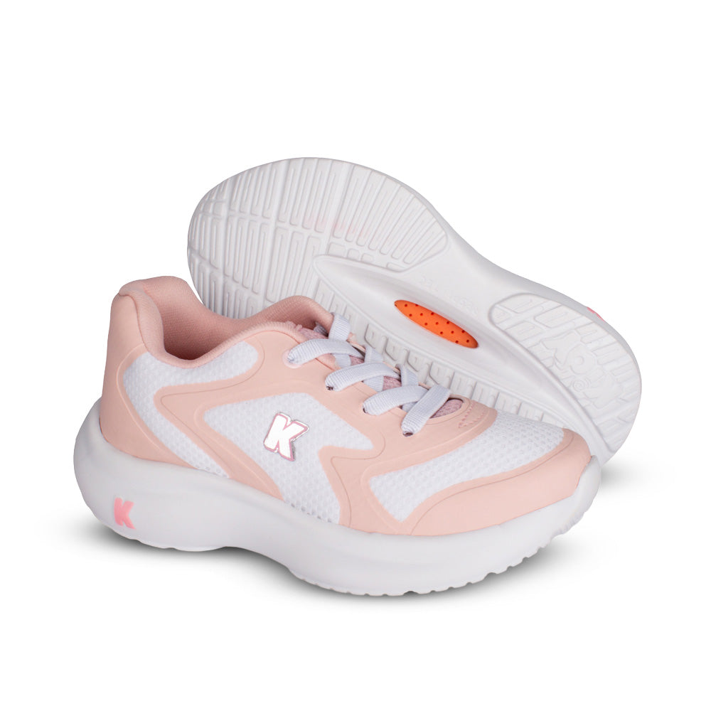 Tênis Menino Kidy Nuvem Nude e Branco