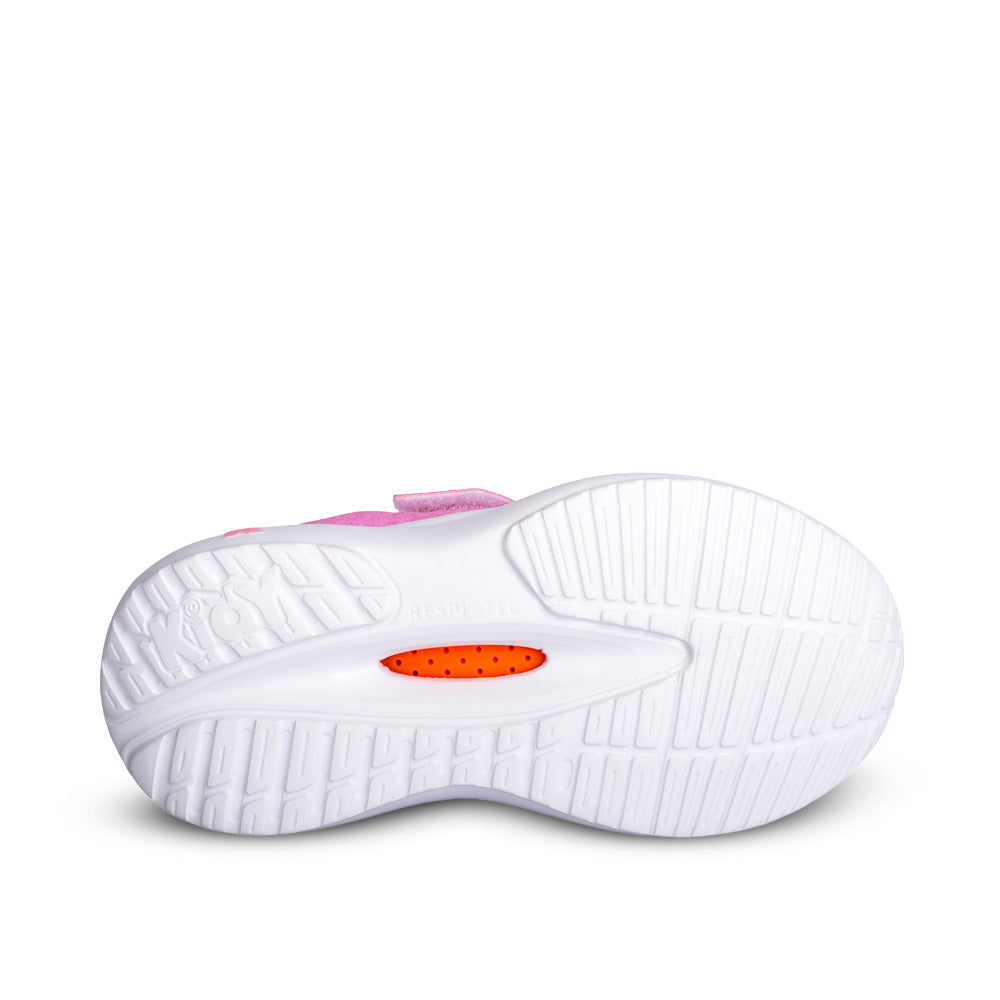 Tênis Infantil Menina Kidy Nuvem Rosa e Nude Tecnologia Respi-Tec