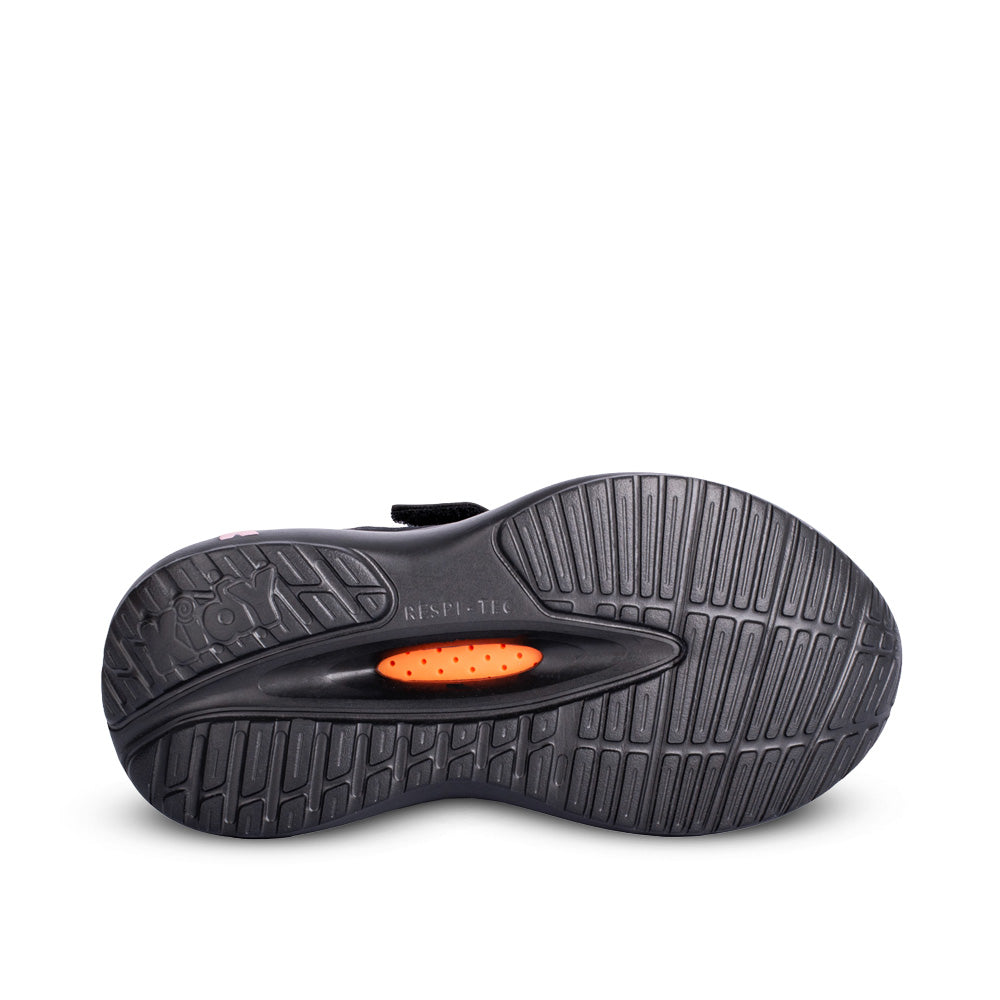 Tênis Menina Kidy Nuvem Preto e Rosa Chiclete