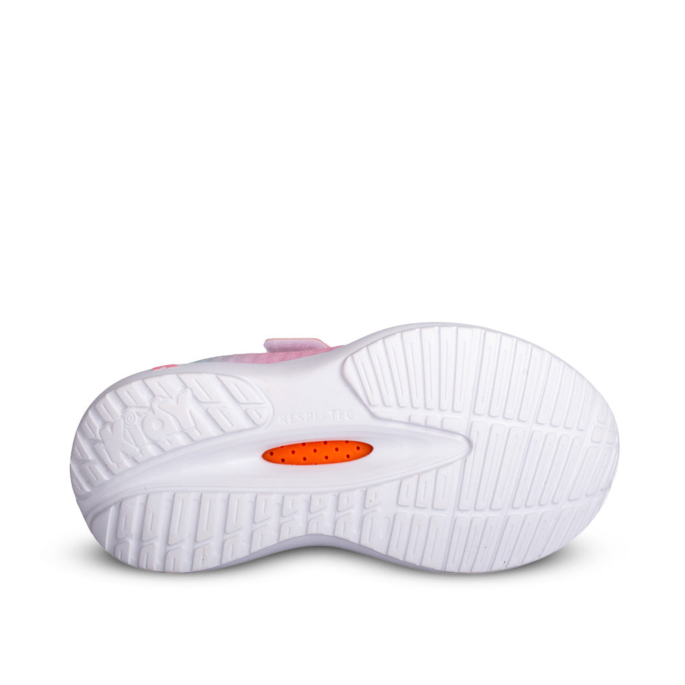 Tênis Infantil Menina Kidy Nuvem Nude e Acqua Conforto e Leveza