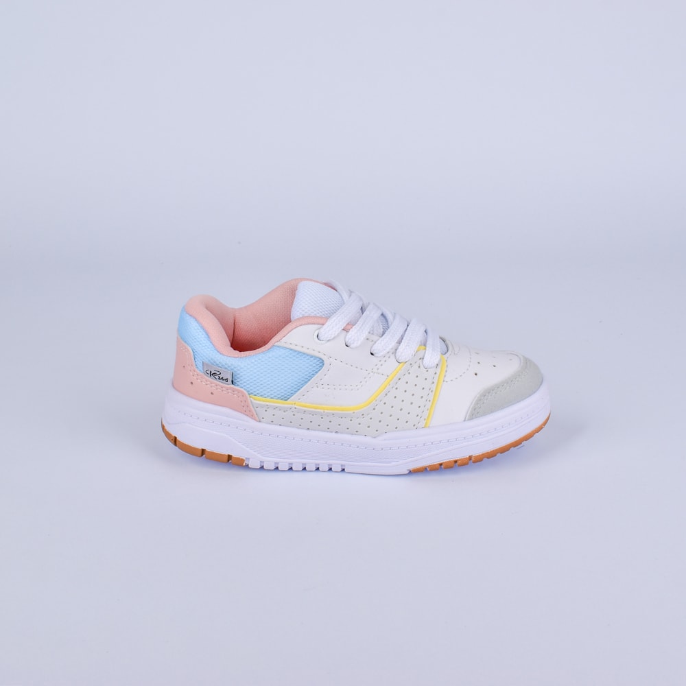 Tênis Menino Infantil Kidy K360 Estilo Streetwear Branco