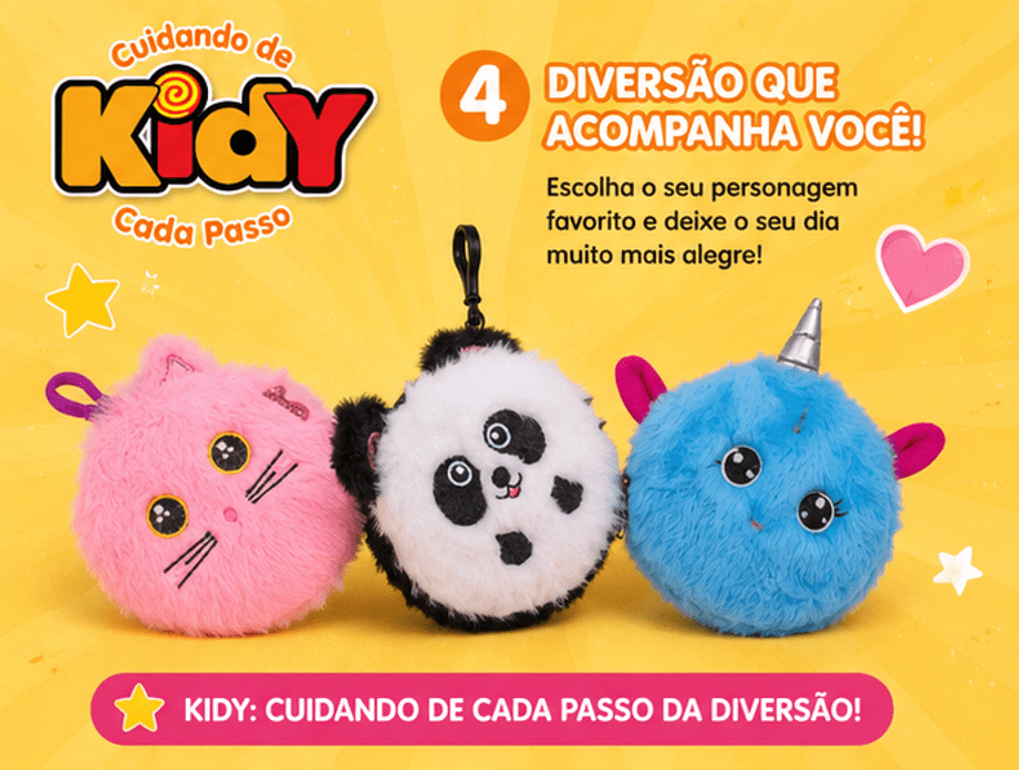 Acessório PORTA OBJETOS PANDA/UNICORNIO/GATO - Kidy Calçados -