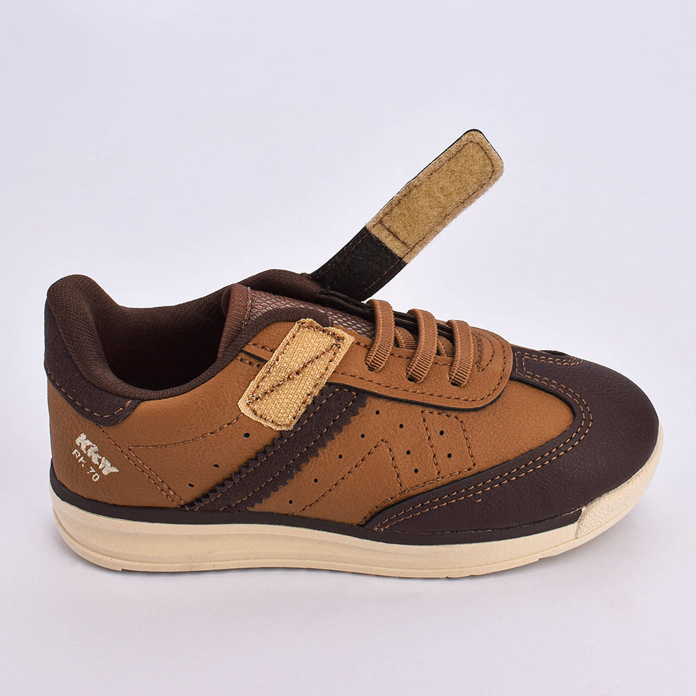 Tênis Infantil Menino Casual RK 70 Kidy Caramelo e Marrom