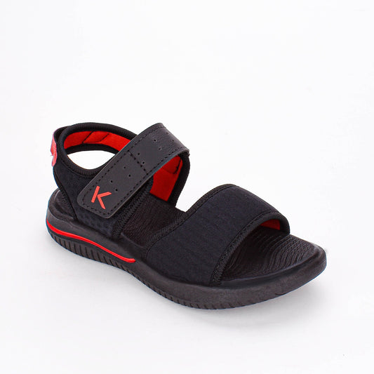 Sandália Menino Infantil Kidy Fly Preto e Vermelho