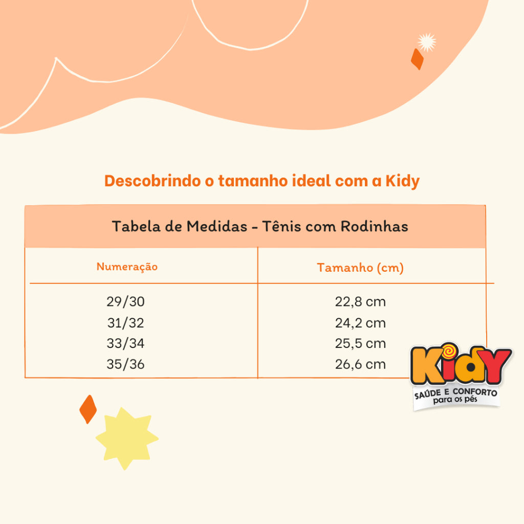 Tênis Infantil Menino com Rodinha Kidy Preto e Branco