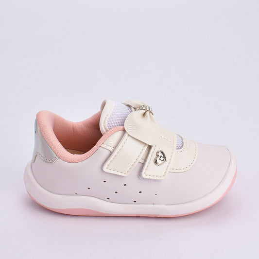 Tênis Infantil Menina Kidy Colors Equilíbrio Branco Baby