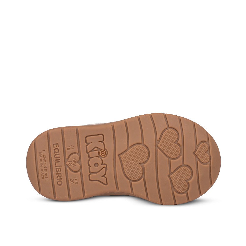 Bota Infantil Menina Kidy Soft Baby Marfim Laço Delicada - Kidy Calçados -