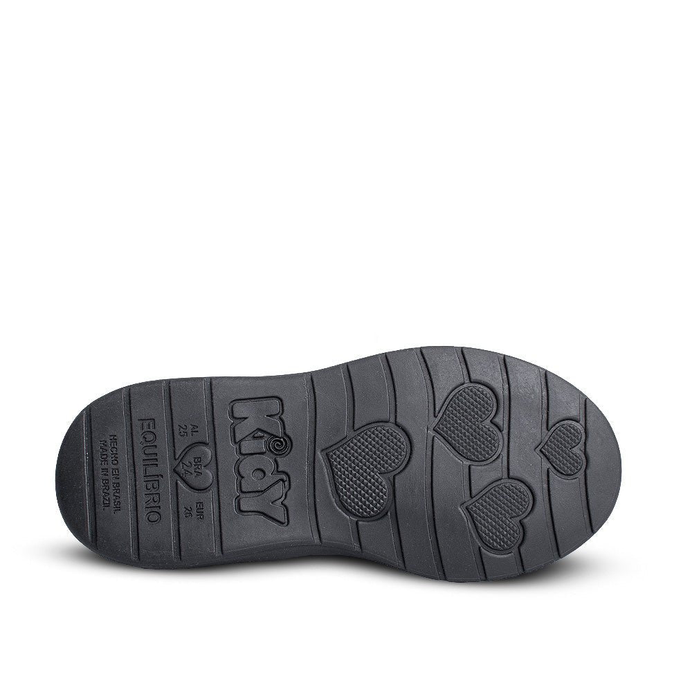 Bota infantil Menina Kidy Soft Preta Baby Conforto Delicada 18 ao 24 - Kidy Calçados -