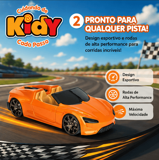 Brinquedo Carro Laranja New Viper Grande - Kidy Calçados -